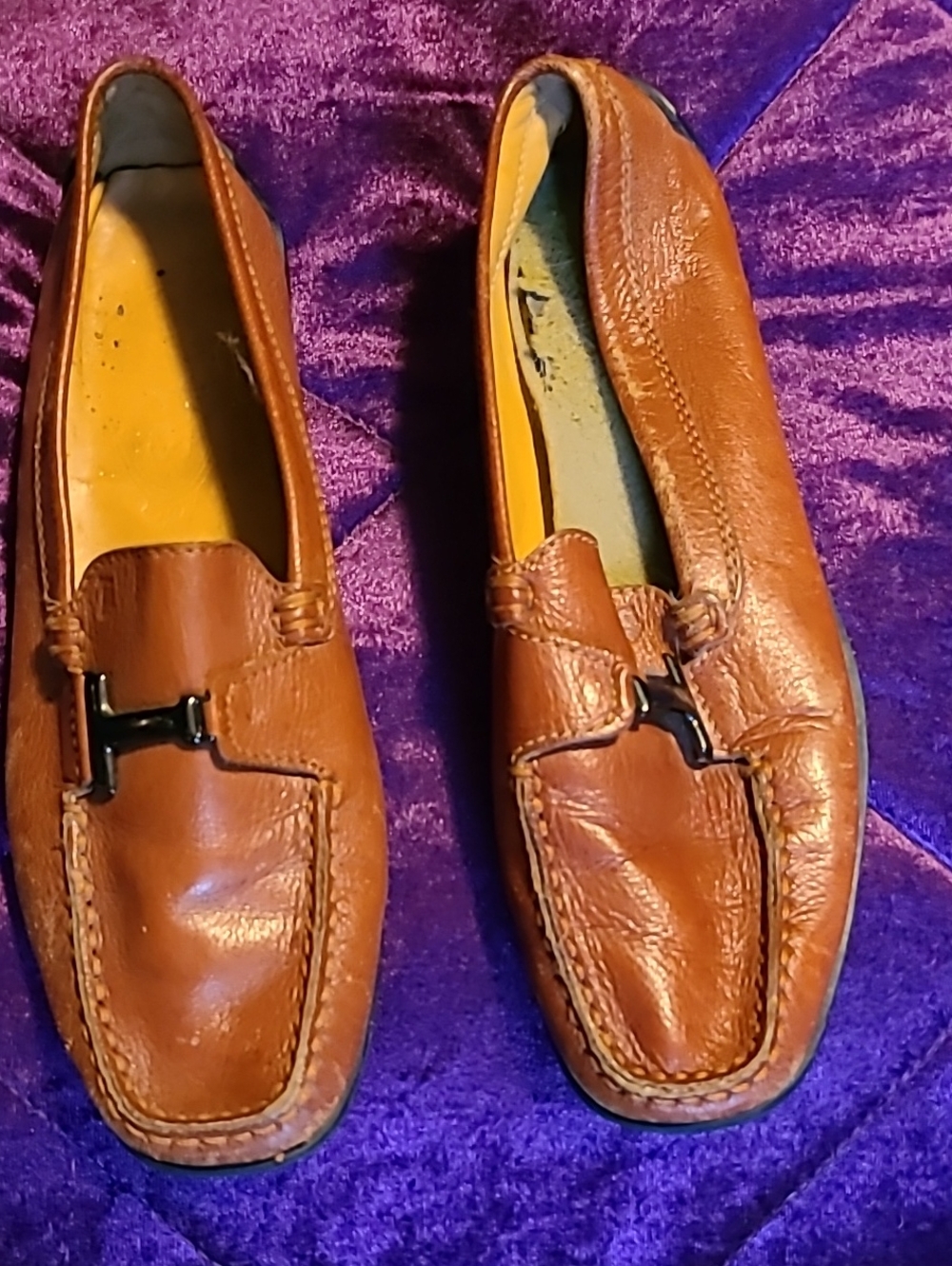 Tod's Leather Penny Loafers in Brown
